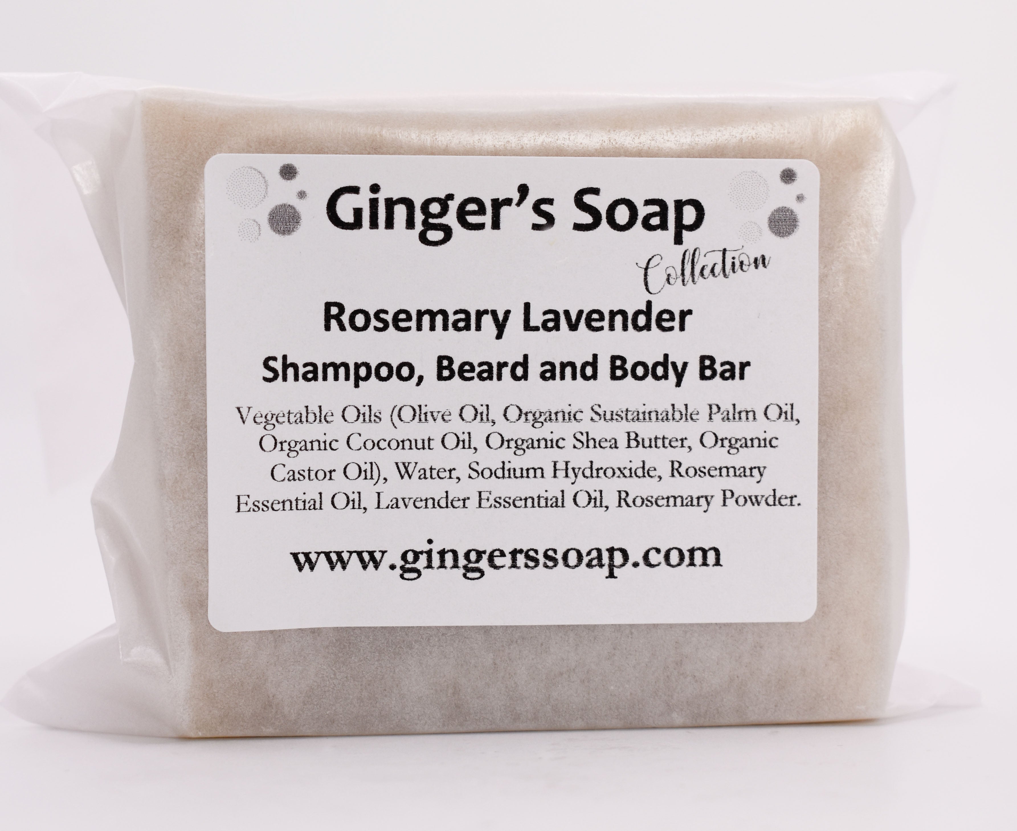 Rosemary Lavender Shampoo, Beard and Body Bar